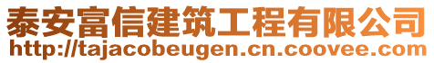 泰安富信建筑工程有限公司