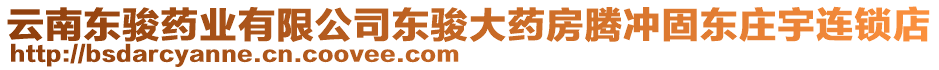 云南東駿藥業(yè)有限公司東駿大藥房騰沖固東莊宇連鎖店