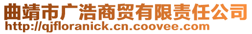 曲靖市廣浩商貿(mào)有限責(zé)任公司