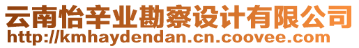 云南怡辛業(yè)勘察設(shè)計有限公司