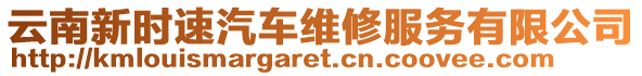 云南新時速汽車維修服務(wù)有限公司