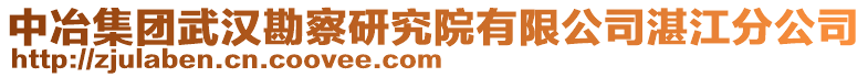 中冶集團(tuán)武漢勘察研究院有限公司湛江分公司