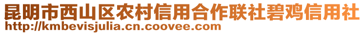 昆明市西山区农村信用合作联社碧鸡信用社