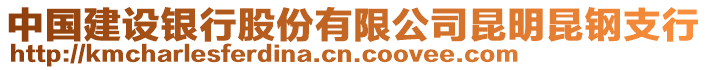 中國建設(shè)銀行股份有限公司昆明昆鋼支行