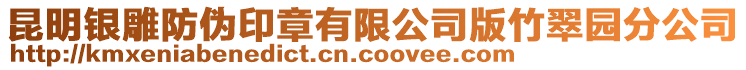 昆明銀雕防偽印章有限公司版竹翠園分公司