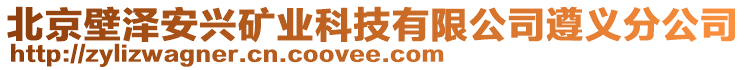 北京壁澤安興礦業(yè)科技有限公司遵義分公司