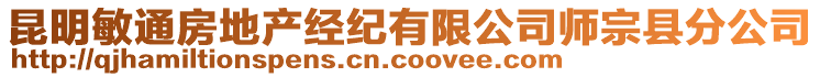 昆明敏通房地产经纪有限公司师宗县分公司