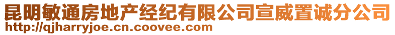 昆明敏通房地產(chǎn)經(jīng)紀(jì)有限公司宣威置誠分公司