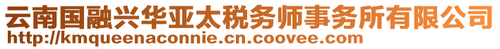 云南國融興華亞太稅務(wù)師事務(wù)所有限公司