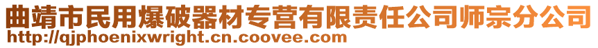 曲靖市民用爆破器材專營有限責(zé)任公司師宗分公司