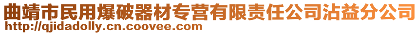 曲靖市民用爆破器材專營有限責(zé)任公司沾益分公司