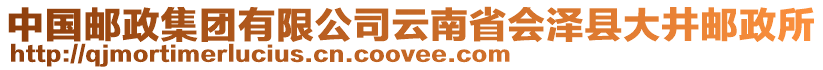 中國郵政集團有限公司云南省會澤縣大井郵政所