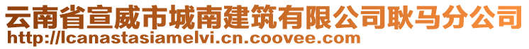 云南省宣威市城南建筑有限公司耿马分公司