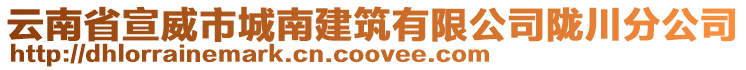 云南省宣威市城南建筑有限公司隴川分公司