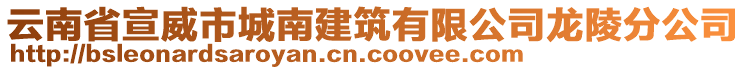 云南省宣威市城南建筑有限公司龍陵分公司