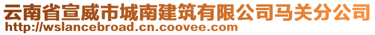 云南省宣威市城南建筑有限公司馬關(guān)分公司