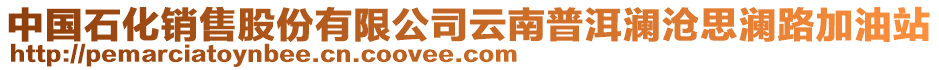 中國(guó)石化銷售股份有限公司云南普洱瀾滄思瀾路加油站