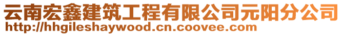 云南宏鑫建筑工程有限公司元陽分公司