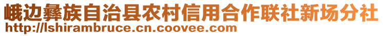 峨邊彝族自治縣農(nóng)村信用合作聯(lián)社新場分社