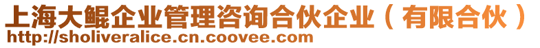 上海大鯤企業(yè)管理咨詢合伙企業(yè)（有限合伙）