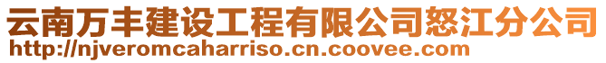 云南萬豐建設工程有限公司怒江分公司