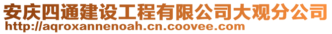 安庆四通建设工程有限公司大观分公司