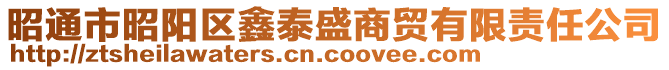 昭通市昭陽區(qū)鑫泰盛商貿(mào)有限責任公司