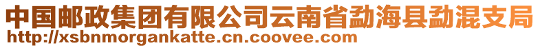 中國(guó)郵政集團(tuán)有限公司云南省勐海縣勐混支局