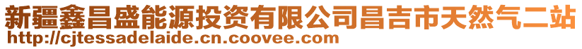 新疆鑫昌盛能源投資有限公司昌吉市天然氣二站