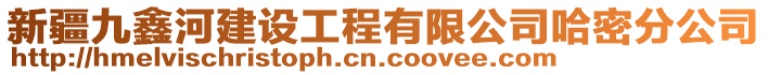 新疆九鑫河建設(shè)工程有限公司哈密分公司