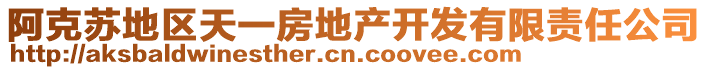 阿克蘇地區(qū)天一房地產(chǎn)開發(fā)有限責(zé)任公司