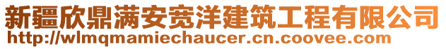 新疆欣鼎滿安寬洋建筑工程有限公司