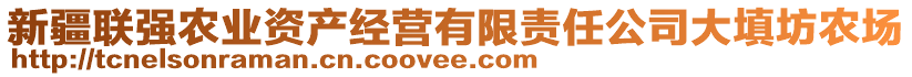 新疆聯(lián)強(qiáng)農(nóng)業(yè)資產(chǎn)經(jīng)營有限責(zé)任公司大填坊農(nóng)場