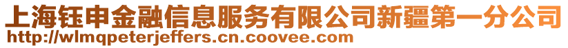 上海鈺申金融信息服務(wù)有限公司新疆第一分公司