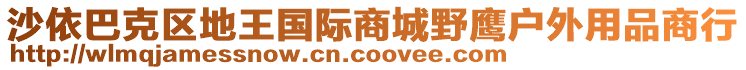 沙依巴克區(qū)地王國際商城野鷹戶外用品商行