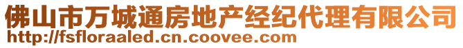 佛山市萬(wàn)城通房地產(chǎn)經(jīng)紀(jì)代理有限公司