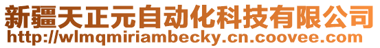 新疆天正元自動化科技有限公司