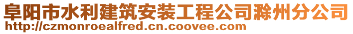 阜陽市水利建筑安裝工程公司滁州分公司