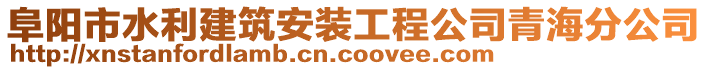 阜陽市水利建筑安裝工程公司青海分公司