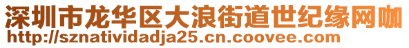 深圳市龍華區(qū)大浪街道世紀(jì)緣網(wǎng)咖