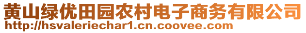 黃山綠優(yōu)田園農(nóng)村電子商務(wù)有限公司