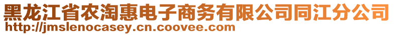 黑龍江省農(nóng)淘惠電子商務(wù)有限公司同江分公司