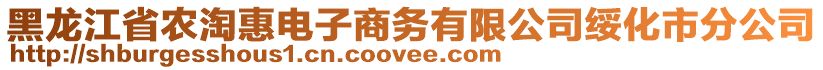 黑龍江省農(nóng)淘惠電子商務(wù)有限公司綏化市分公司