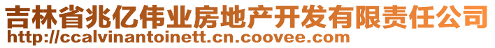 吉林省兆億偉業(yè)房地產開發(fā)有限責任公司