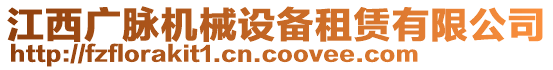 江西廣脈機(jī)械設(shè)備租賃有限公司