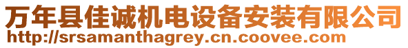 萬年縣佳誠機電設(shè)備安裝有限公司