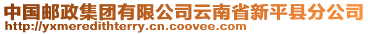 中國郵政集團(tuán)有限公司云南省新平縣分公司