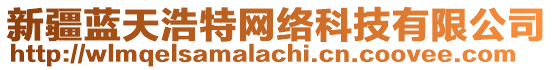 新疆藍(lán)天浩特網(wǎng)絡(luò)科技有限公司