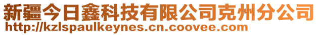 新疆今日鑫科技有限公司克州分公司