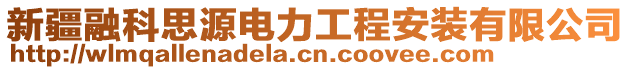 新疆融科思源電力工程安裝有限公司